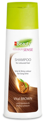 MM Beauty Colour Sense Shampoo for coloured hair Vital Brown with Bamboo & Walnut extracts | Barna hajra