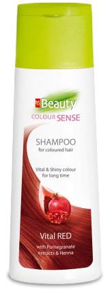 MM Beauty Colour Sense Shampoo for coloured hair Vital Red with Pomegranate extracts & Henna | Vörös Hajra